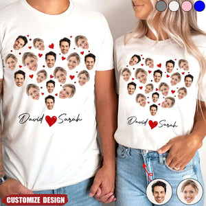 Funny Lover Face - Personalized Photo Shirt