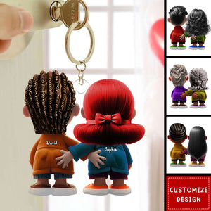 Personalized Gifts For Couple Acrylic Keychain