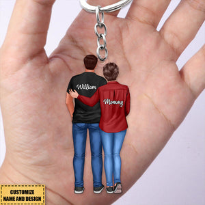 Heartfelt Father's Day Gift For Son, Grandson - Personalized Keychain