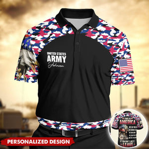 Pround Of Police-Personalized 3D Polo Shirt-Gifts For Police