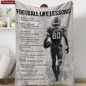 Personalized American Football Blanket, Gift For American Football Lovers,Players