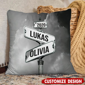 Couple Date Of Love Personalized Pillow - Gift For Couple