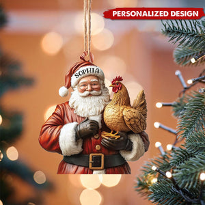 Personalized Chicken Ornament-Gifts For Farmer-2024 New Release