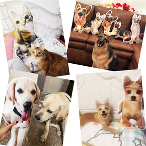 Personalized Photo Pillow - Gift For Dog / Cat / Pet Lover, Dad, Mom, Family, Grandma Grandpa