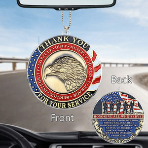 Say Thank You Who Have Service Country - Acrylic Car Ornament