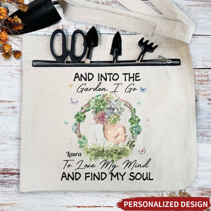 Into The Garden I Go To Lose My Mind And Find My Soul - Personalized Apron