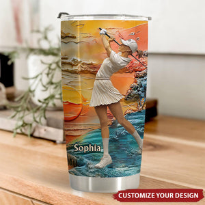 Golf Is My Life - Personalized Golf Tumbler