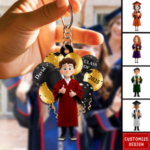 Graduation Celebration Keychain - Personalized Acrylic Keychain