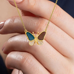 Color Changing Butterfly Necklace - Gift For Butterfly Lovers