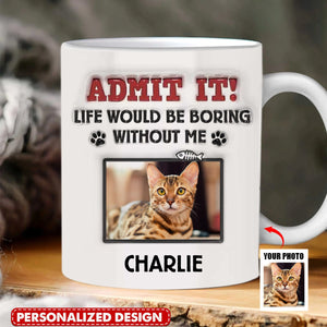 Custom Photo-Dog & Cat Personalized Custom 3D Inflated Effect Printed Mug