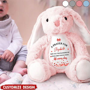 A Prayer For My Baby-Personalized Stuffed Bunny