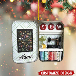 Personalized Sewing Box Ornament-Gift For Sewing Lovers-2024 New Release