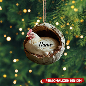 Personalized Hen Ornament-Gifts For Farm Farmer-2024 New Release