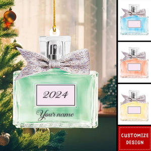 Personalized Perfume Bottle Christmas Ornament Gift For Perfume Lovers - 2024 New Release