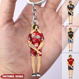 Couple Summer Personalized Keychain