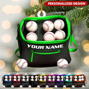 Personalized Baseball Bag Christmas Ornaments-Gifts For Baseball Lovers-2024 New Release