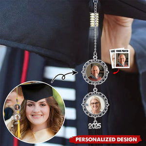 Personalized Graduation Cap Photo Charm Class Of 2025