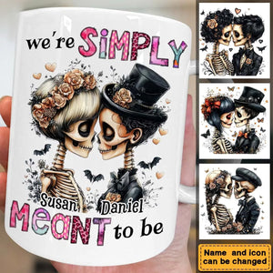 Personalized Couple Gift We're Simply Meant To Be Mug