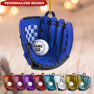 2024 New Release Personalized Baseball Gloves Christmas Ornament-Gift For Baseball Lover