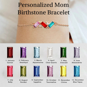 Personalized Mom/Grandma Birthstone Bracelet