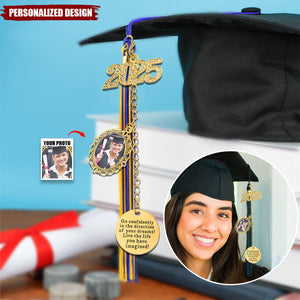 Personalized Class Of 2025 Graduation Tassels Charm With Photos