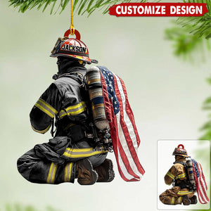 Personalized Firefighter Ornament - Gift For Firefighter  - 2024 New Release