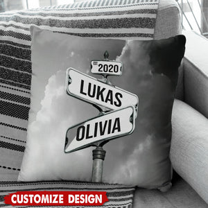 Couple Date Of Love Personalized Pillow - Gift For Couple