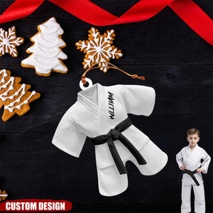 Personalized Black Belt Ornament - Gift For Jiu-Jitsu,Karate Lovers