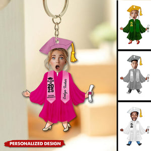 Photo Graduation Gift-Personalized Keychain-Class Of 2025