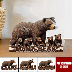 Mama Bear-Personalized Mother Acrylic Plaque