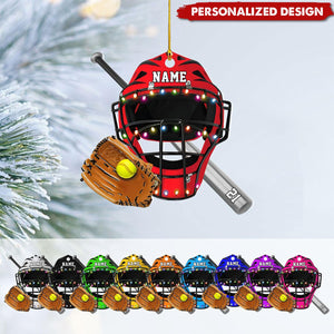 Personalized Softball Acrylic Ornament-Gifts For Softball Lovers-2024 New Release