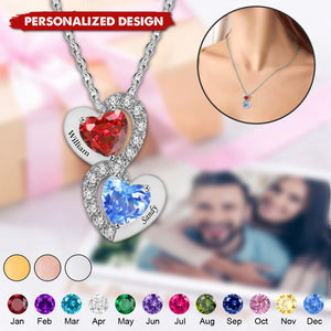 Every Beat Of My Heart-Personalized Birthstone Necklace