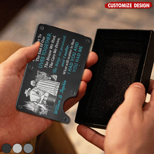 Couple When We Get To The End Of Our Lives Together - Personalized Card Wallet With Money Clip