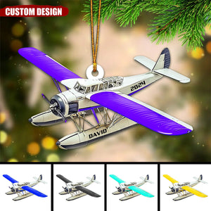 Personalized Airplane Christmas Ornament - 2024 New Release