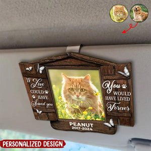 I Will Carry You With Me Until l See You Again-Personalized Shaped Car Visor Clip