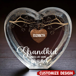 Personalized Family 3D Crystal Heart Shaped-Gift For Mother's Day