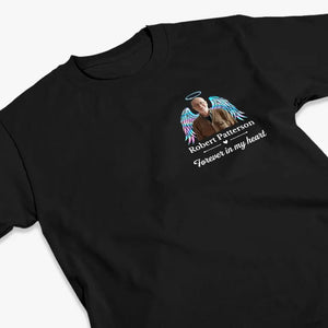 Custom Photo We Only Part To Meet Again - Memorial Personalized Back And Front Printed Unisex T-shirt