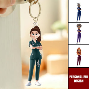 Personalized Nurse Keychain-Gift For Friends/Family