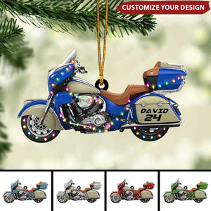 Personalized Motorcycle Christmas Ornaments Gift For Biker Lovers - 2024 New Release