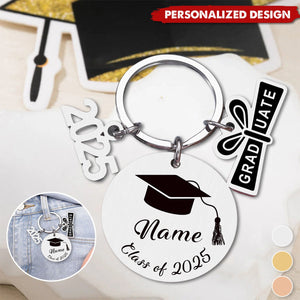 Personalized Class of 2025 Keychain Gift-College High School Graduation Gifts