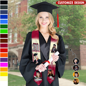 Personalized Photo She Believed She Could So She Did Graduation Gift Stoles