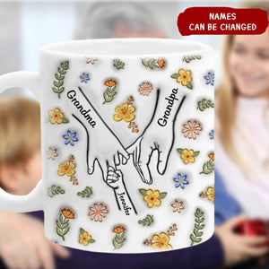 Personalized Family Custom 3D Inflated Effect Printed Mug-A Family Is A Round Of Love