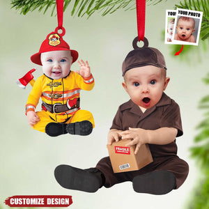 Custom Photo Christmas Ornament - Gifts For Babies,Children,Kids