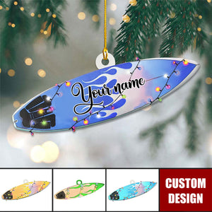 Personalized Surfboard Ornament - Surfing Player Gift - 2024 New Release