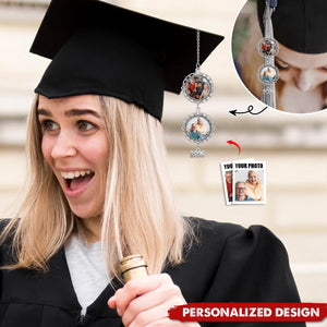 Personalized Graduation Cap Photo Charm Class Of 2025