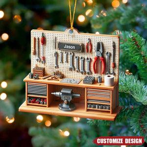 Personalized  Mechanic Tool Box Ornament - 2024 New Release