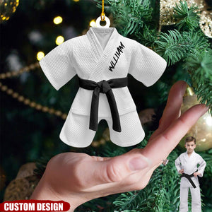 Personalized Black Belt Ornament - Gift For Jiu-Jitsu,Karate Lovers