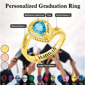 Personalized Class Ring-High School/University Graduation Gift