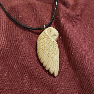 Wooden Owl Pendants-Couple Necklace Gift