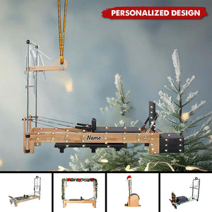 2024 New Release Personalized Pilates Equipment Hanging Christmas Ornament-Gifts For Pilates Lover